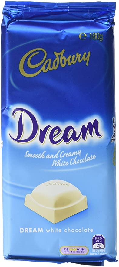 Australian Cadbury Dream White Chocolate 180g RRP 5.99 CLEARANCE XL 4.50